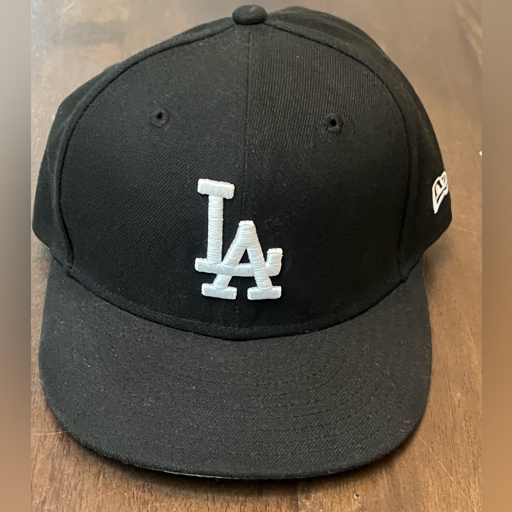 LA Dodgers black fitted hat 59Fifty size 7